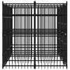 vidaXL Дворна клетка за кучета, стомана, 5,53 м&sup2;