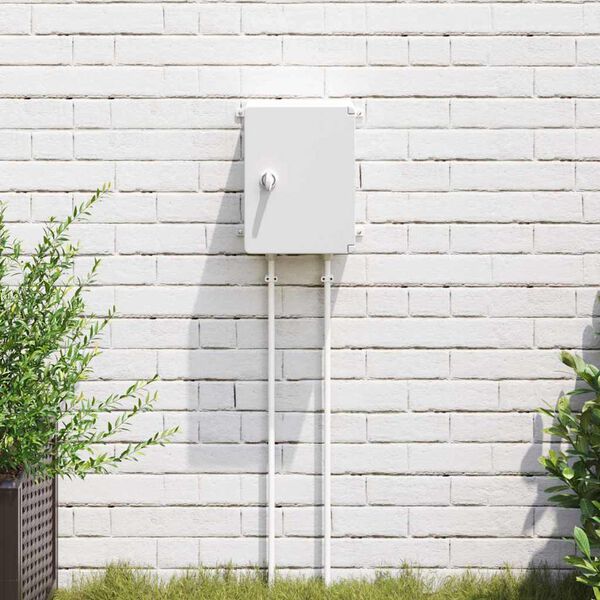 vidaXL Контролен шкаф Сив 28 x 13 x 28 см ABS пластмаса