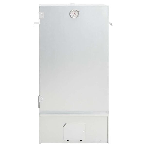 vidaXL BBQ опушвач с дървесен чипс 44,5x29x83 см поцинкована стомана