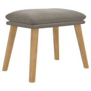 vidaXL Табуретка, светлосива, 45x29,5x35 см, кадифе