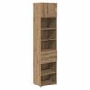 vidaXL Висок шкаф Дъб 50 x 42,5 x 225 см Инженерно дърво