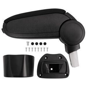 vidaXL Подлакътник за кола черен 14,5x31,5x(30-48) см ABS