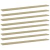 vidaXL Рафтове за етажерка, 8 бр, дъб сонома, 100x10x1,5 см, ПДЧ