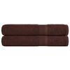 vidaXL Кърпи FROGN 2 бр. Кафяви 100x200 см 360 г/м&sup2;