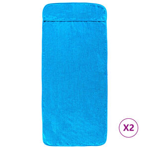 vidaXL Плажни кърпи 2 бр тюркоаз 60x135 см текстил 400 GSM