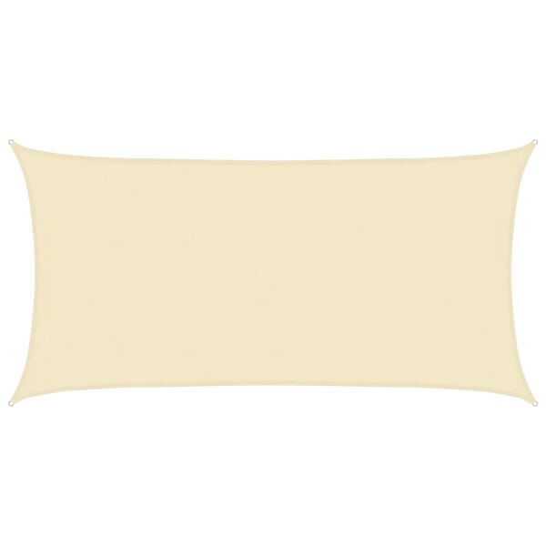 vidaXL Платно-сенник, 160 г/м&sup2;, кремаво, 4x7 м, HDPE