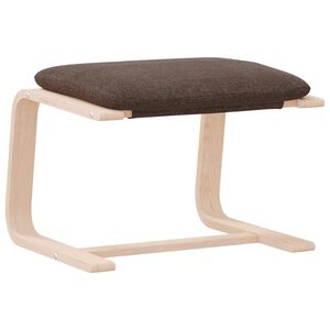 vidaXL Табуретка, тъмнокафява, 51x41x40 см, текстил