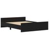 vidaXL Рамка за легло без матрак Черен дъб 160x200 см инженерно дърво