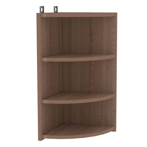 vidaXL Стенен ъглов рафт, дъб сонома, 30x31,5x60 см, ПДЧ