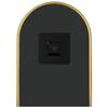 vidaXL Стенно огледало злато 40x15 см овално