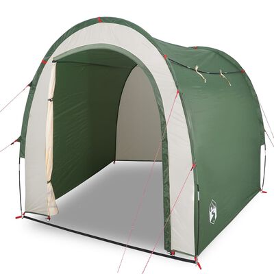 vidaXL Палатка за съхранение, зелена, водоустойчива