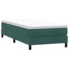vidaXL Box Spring Легло без матрак Тъмнозелено 90x220 cm Кадифе