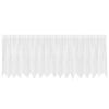 vidaXL Перде от дантела С завеси Флорален Бяло 100 x 400 cm Полиестер