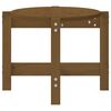 vidaXL Кафе маса, меденокафява, 87x48x35 см, борово дърво масив