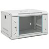 vidaXL 6U стенен мрежов шкаф 19" IP20 53x40x30 см