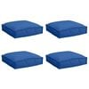 vidaXL Възглавница 4 pcs Кралско синьо 40 x 40 x 8 см Оксфордска тъкан