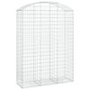 vidaXL Дъговидна габионна кошница 150x50x200/220 см поцинковано желязо