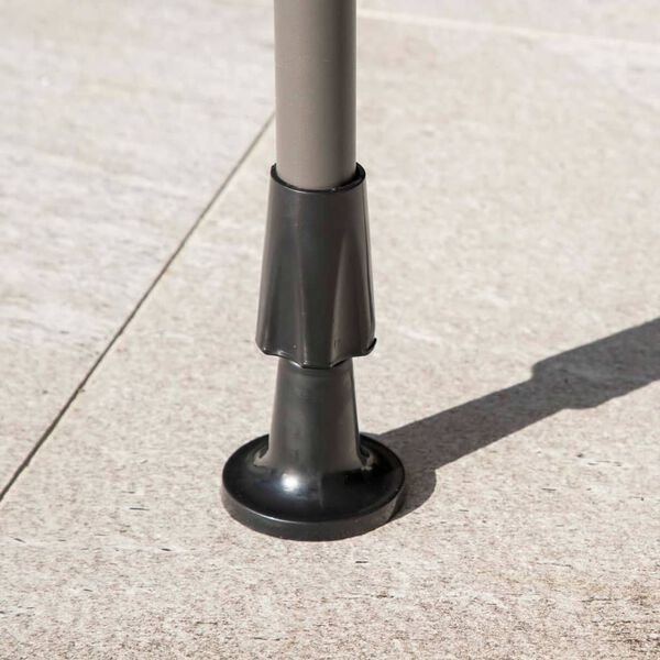 HI Мобилен сенник, 200x120 см, сив