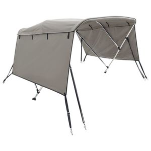 vidaXL Тента за лодка с 3 дъги странични стени 183x(137-152)x137 см