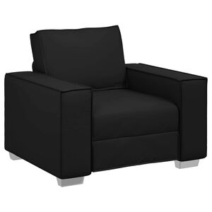 vidaXL Диван стол Черен 100 cm Изкуствена
