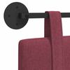 vidaXL Висяща табла Едноцветен Виненочервен 210 x 55 x 5 см текстил