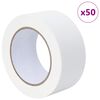 vidaXL Ленти за маскиране на художници 50 pcs Бяло 50 мм x 50 м Хартия
