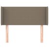 vidaXL Горна табла за легло, таупе, 93 x 16 x 78/88 см, плат