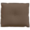 vidaXL Възглавница за гръб Кафяво 60 x 19 x 50 см текстил