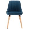 323051 vidaXL Dining Chairs 2 pcs Blue Velvet