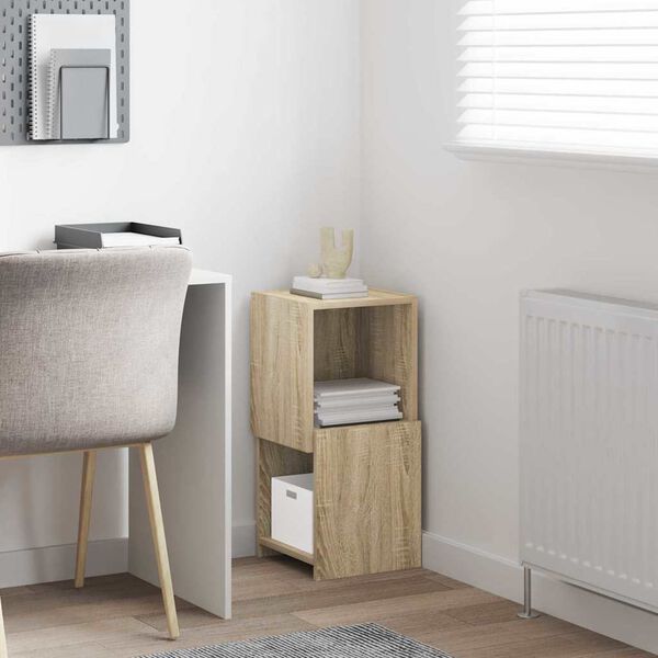 vidaXL Ъглов шкаф Сонома дъб 30,5x30x65см Инженерно дърво