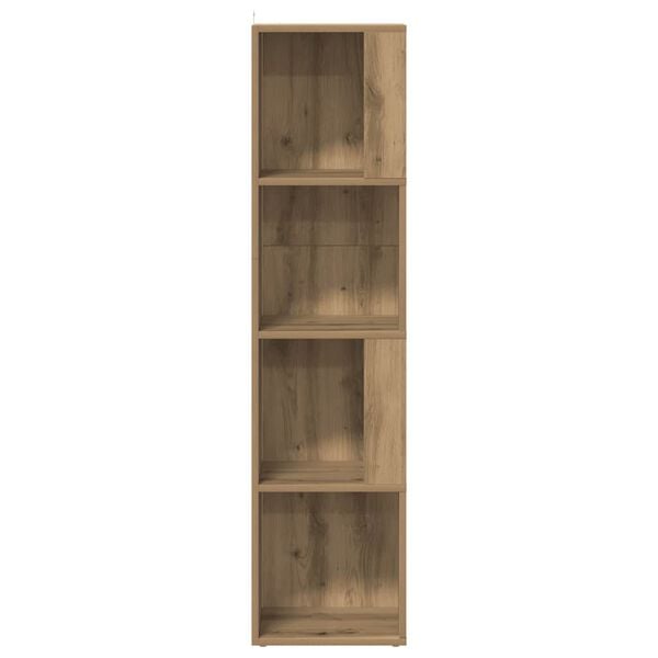 vidaXL Ъглов шкаф Artisan Oak 33x33x132 cm Инженерна дървесина