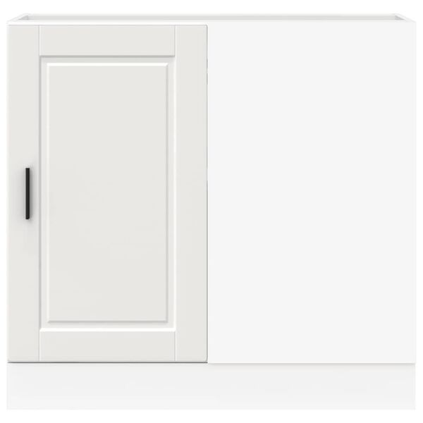 vidaXL Кухненски шкаф "Porto" Бяла инженерна дървесина
