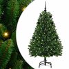 vidaXL С изкуствено коледно дърво 150 cm 150 LED светодиода Топло бяло