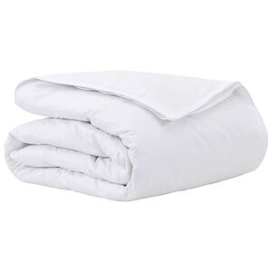 vidaXL 2-в-1 Дюшека Бяло 135 x 220 см Перо