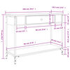 vidaXL Конзолна маса, дъб сонома, 100x34,5x75 см, инженерно дърво