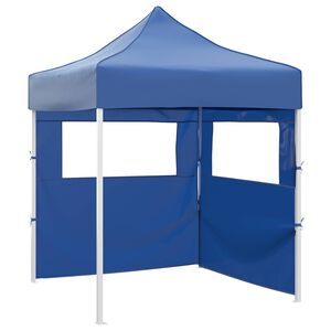 vidaXL Парти шатър 200 x 200 x 315 см Синьо Оксфордска тъкан