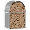 vidaXL Поставка за дърва, светлосив, 80x45x120 см, поцинкована стомана
