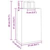vidaXL Хартиени торбички 50 бр с дръжки бели 21x11x31 см
