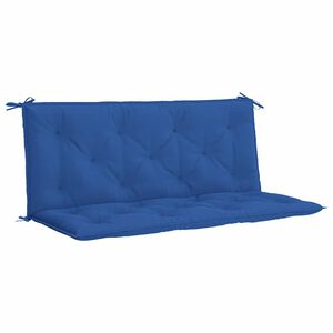 vidaXL Възглавница за градинска пейка синя 120x(50+50)x7 см оксфорд