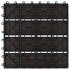 vidaXL Плочка за decking 11 pcs Тъмен кафяв 30 x 30 cm WPC