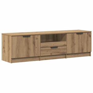 vidaXL ТВ шкаф, занаятчийски дъб, 140x35x40 см, инженерно дърво