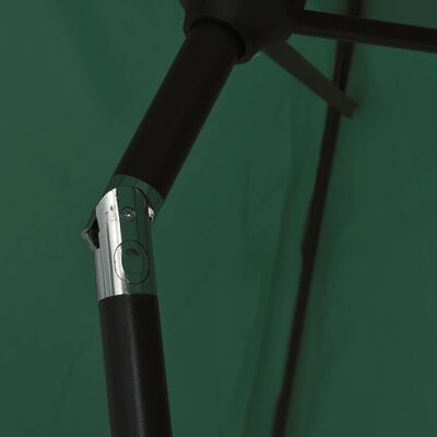 vidaXL Правоъгълен чадър за слънце, 200 х 300 см, зелен