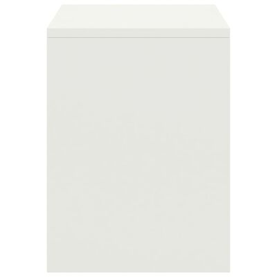 vidaXL Нощни шкафчета, 2 бр, бели, 35x30x40 см, борово дърво масив