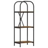 vidaXL Рафт за книги 3 нива 40 x 30 x 109 см Инженерна дървесина