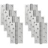 vidaXL Панта 8 бр. 130 x 75 x 13 mm Сребристо Стомана