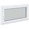 vidaXL Прозорец за мазе RISOR 110 x 70 cm PVC и стъкло Бяло