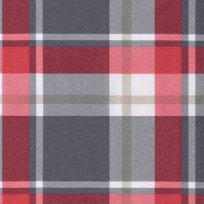 vidaXL Палетна възглавница, червено каре, 70x70x12 см, текстил