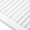 vidaXL Врати за шкафове решетен дизайн 2 бр бял 99,3x59,4 см бор масив
