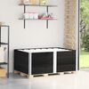 vidaXL Палетни страници черно 3 бр 150x100 см, борова дървесина масив