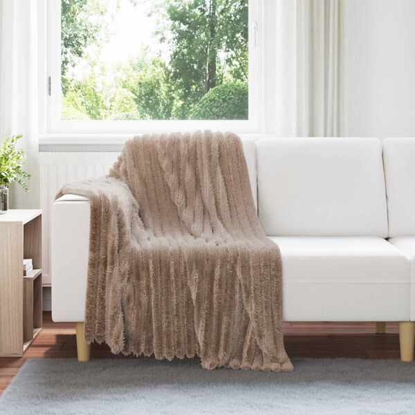 vidaXL Одеала за хвърляне 6 pcs Камилски 150 x 130 см Мека вълна